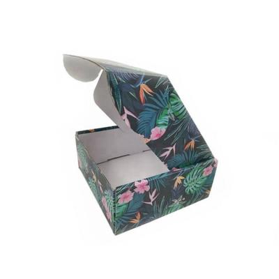 China Recycled Materials China Black Cardboard Paper Mailer Box Cardboard Packaging E Flush Corrugated Box for sale