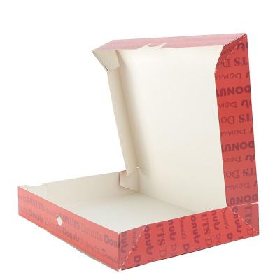 China Recyclable Donut Box Food Snack Cake Bakery Pie Packing Boxes Kraft Paper Boxes for sale