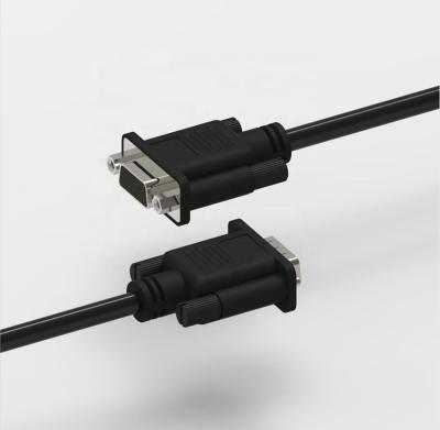 China Custom DB9 COMPUTER Male to RS232 Female Extension Cables Serial 9Pin RS232 Cross D-Sub Cable for sale