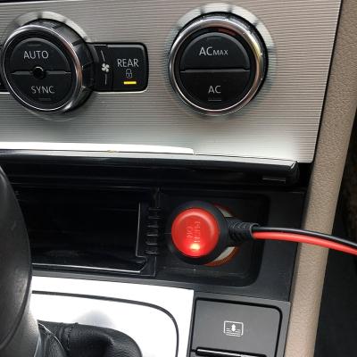 China Hot Selling 12v 24v Male Car Cigarette Lighter Plug Car Charger Plug Socket Connector for sale