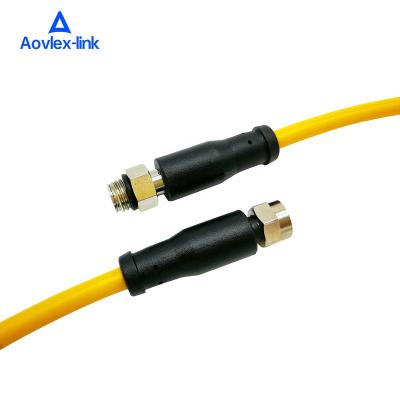 China Round metal m8 automotive connector m8 connector 4 poles with cable round m8 connector 4 poles with high quality cable for sale