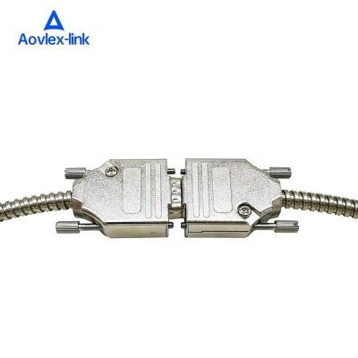 China High flexible rs232 to rs485 db15 macho a cable db9 hembra D-SUB male to female cable DB9 metal connector assembly for sale