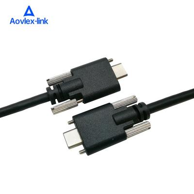 China Camera USB3.1 Type-C Male to Male Cable with Dual Screw USB3 Vision Cable for Industrial Camera Industrial Computer for sale