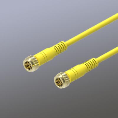 China Multimedia 3RCA to F-Connectors Adapter RG6 Coaxial Cable AV Audio Video Cable for VCR DVD HDTV for sale