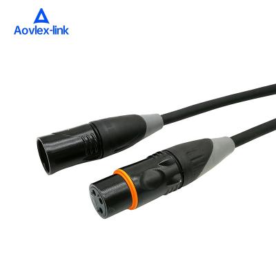 China Waterproof Multimedia XLR 3 Pin Male Connector To Female DMX 512 Cable for sale