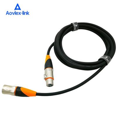 China Waterproof Multimedia 3Pin XLR Connector Microphone Audio Cable DMX 512 Signal Cable For Stage Lighting DJ Lights for sale