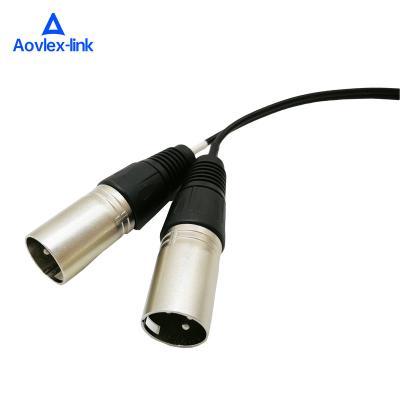 China Classic 3.5mm TRS Stereo Female Jack To Pair XLR Cable Braided XLR Cable Microphone for sale