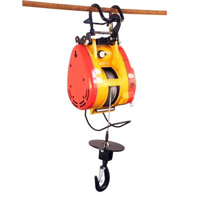 China Fast Lifting 300kg Hotels Electric Hoist 30m Wireless Remote Control Electric Hoist for sale