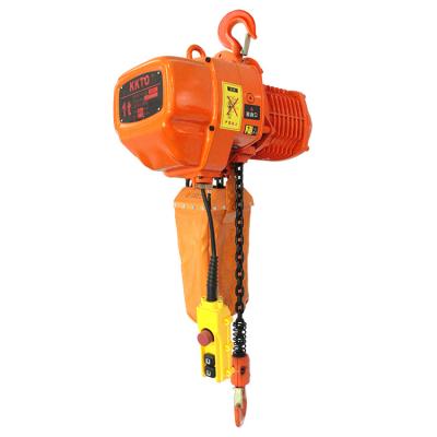 China 380V Low Headroom Electric Hoist 0.5 Ton 3 Ton Stationary Type 5 Ton Electric Chain Hoist HHBB for sale