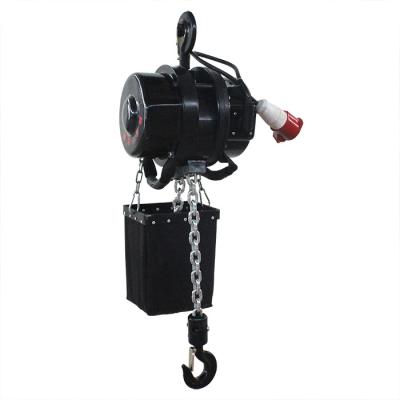 China Chain Type Hotels Dedicated Stage Electric Hoist Double Brake System Electric Hoist for sale