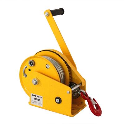 China TENKS Brake 1200lbs Automatic Manual Wire Rope Hand Winch With Friction Brake Trailer Winch Tripod Winch for sale