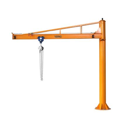 China Jib Crane Factory 360 Workshop Column Jib Crane Boom Rotary Crane 1t 3t Lifting Frame for sale