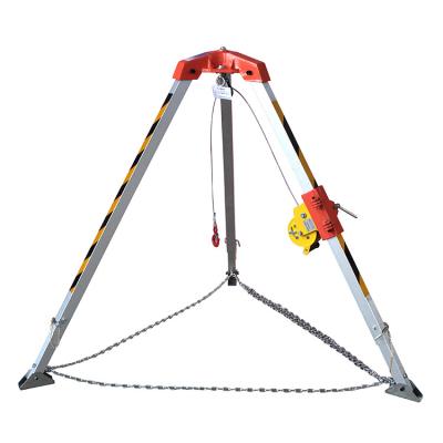 China Cheap and high quality 4-5mm Confined Space Rescue Tripod Fire Fighting Equipment Winch Tripod for sale