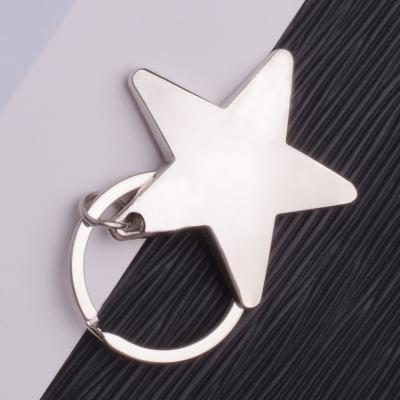 China Other 1Pcs Star Keychains Metal Five Keychains Zinc Alloy Star Shaped Keychains Headed Star Shaped Key Chain for sale