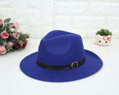 China New Character Mens Wide Brim Borsalino Panama Vintage Felted Hat Felt Hats for sale