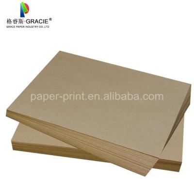 China Printable Acrylic Label A4 Kraft Face One Side Sticker Coated Adhesive Paper for sale