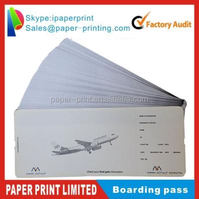 China Waterproof Boarding Pass Folder Boarding Pass Ticket Thermal for sale