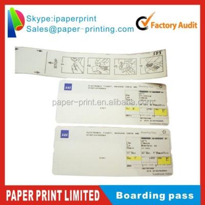 China Air Asia Ticket Boarding Pass Waterproof Printing for sale