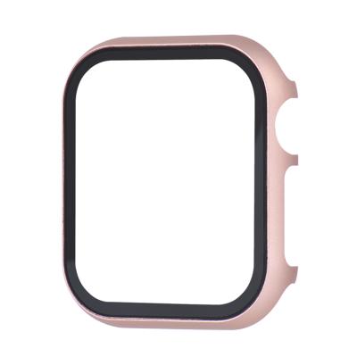 China Fashion/Full Cover High Quality Popular Gradual Color Hard Frame Case With Glass Film Screen Protector For Apple Watch Series 5 4 3 2 for sale