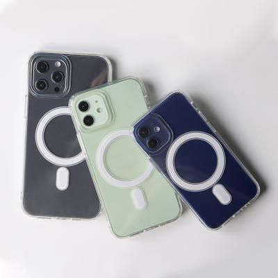 China 2021 New Design Transparent Clear Cases Shockproof For Iphone 13 Magsafe Clear Case Unique For Iphone 13 Pro Magsafe Clear Case Hot Sales for sale