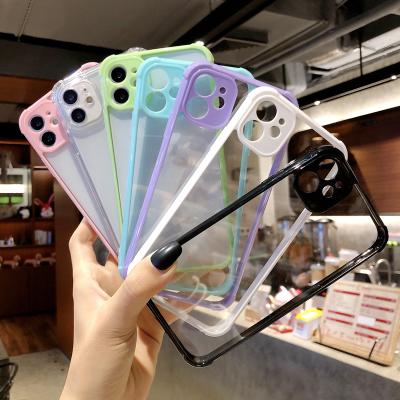 China Clear Shockproof Fashion Candy Phone Case For Iphone 13 12 pro Max Xs X Xr 7 8 Plus Cove Shockproof Mini Se Protective Case 2020 for sale