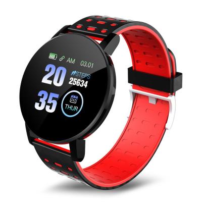 China GPS Navigation 119s Plus 1.44 Inch BT Wireless Smart Watch Gps Waterproof Heart Rate Monitor Fitness Tracker Reminder Sim Camera Screen 3d for sale