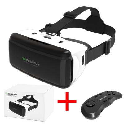 China Custom Honfulz G06e Logo Mobile Phone Vr Headsets 3d Movie/3D Games Watching Box Vr Glasses With Control Remote for sale