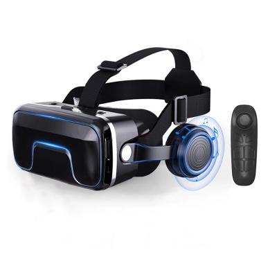 China New Style G04ea Vr Cardboard Box Virtual Reality 3D Movie/3D Watching 3D Vr Smart Glasses Immersive Games Experience Vr Headset With Earphone for sale