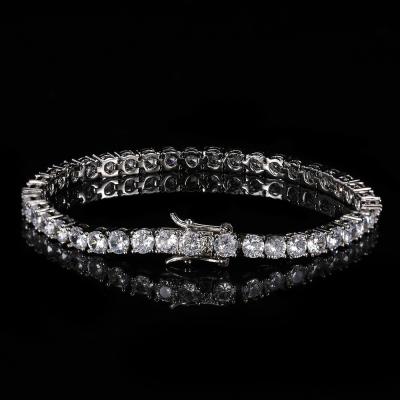 China Verena Dropshipping 925 Sterling Silver aaaaa 5A CZ Tennis Non-fading High Quality Shinning Bracelet for sale