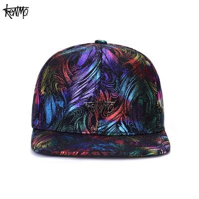 China Sporty Flat brim hat for women camouflage painting and printing personalized adjustable sun shading and sun protection hat for men for sale