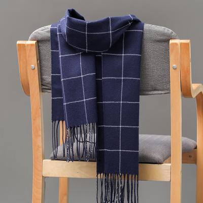 China Wholesale New Plaid 2022 Business Print Scarf Popular Bib Factory Winter Warm Cashmere Scarf Men and Women Shawls for sale