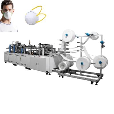 China Manufacturing Production Machine 5 Layer Disposable Cup Face Mask Non Woven Dust Respirator With Valve OEM Automatic Cup Mask Machine for sale