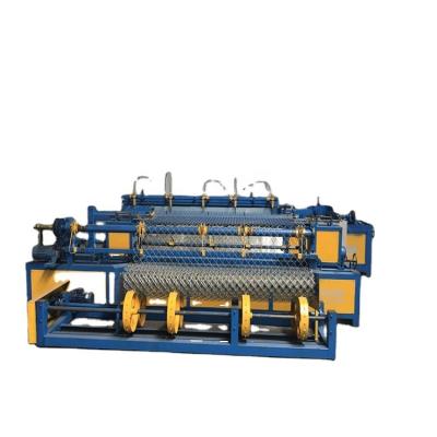 China Full Automatic Diamond Wire Mesh Chain Link Fence Wire Mesh Weaving Weaving Machine for sale