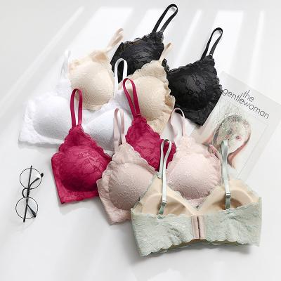 China Hot QUICK DRY new design seamless bra lace shoulder bra in Europe and America women adjustable tube top one-piece strap for sale