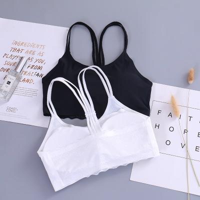 China New design viable no oppression lady wrapped chest push up beauty lace back non-slip bra for sale