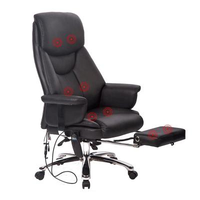 China Adjustable (height) Deluxe Wholesale Office massage Boss Chair with Footrest for sale