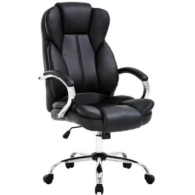 China Adjustable (height) ACS Anji Factory Wholesale High Back PU Leather Swivel Executive Office Chair for sale