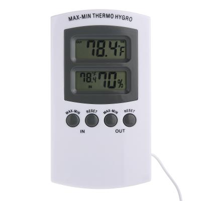 China Digital Electronic Temperature Temperature and Humidity Meter Digital Temperature and Humidity Meter with Probe Hygrothermograph for sale