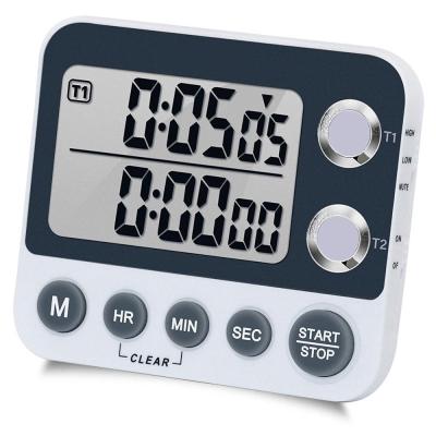 China Magnet Back Digital Timer 3 Sound Level Student Study Timer Dual Sustainable Type for sale