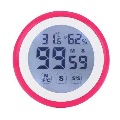 China Viable Round Touch Screen Kitchen Timer Led Kitchen Timer Cupcake Kitchen Timer for sale