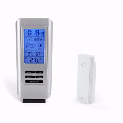 China Automatic LED Wireless Thermometer Wireless Weather Station with Outdoor Sensor SN225 for sale