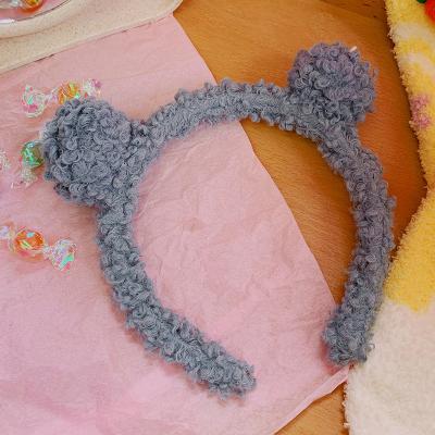 China Cute Senator Department Cashmere Face Headband Simple Wild Faerie Soft Wash Outer Decoration Beginning Fairy for sale