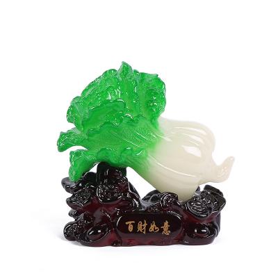 China Decorations Jade Cabbage Chinese Resin Crafts from China Baicai Ruyi for sale