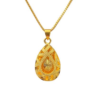 China Fashionable non-fading brass light temperament simple all-match pendant luxury women's collarbone gold-plated chain design niche necklace for sale