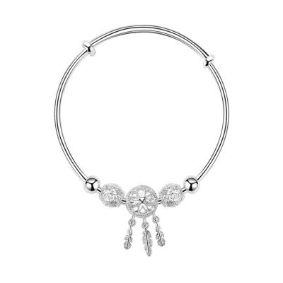 China China Environmental Friendly High Quality Ladies Fashion Tassel Small Pendant Jewelry Sterling Silver Silver Bracelet for sale