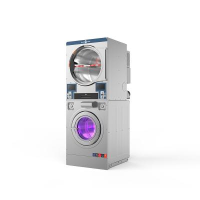 China Stainless Steel CE 304 Certification Coin Operated Industrial Washing Machine With Dryer for sale