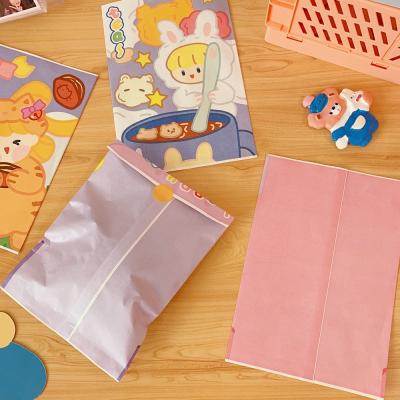 China Recyclable Simple And Sweet Art Photo Props Korean Cute Cartoon Girl Gift Bag Soft Cute Storage Bag for sale