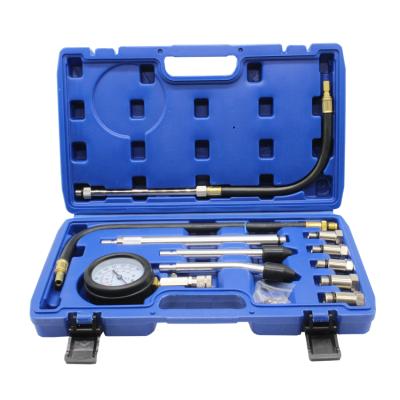 China Cars & Trucks & Most Vehicles Engine Compression Gauge Tester For Gasoline Engine M10 M12 M14 M18 Adapter Compression Tester Kit for sale