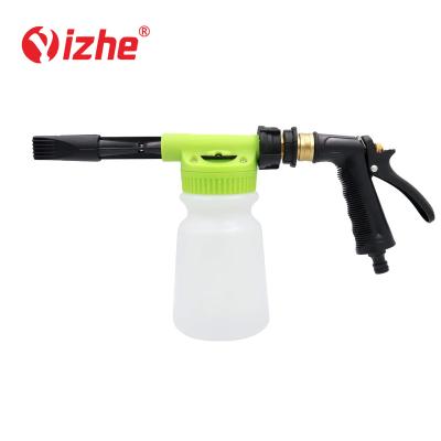 China Foam Gun Lance Spray Sprayer Car Wash Foam Cannon Snow Foam Seal Soft Handle Garden Hose Wash Gun for sale