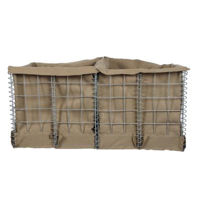 China Military defensive hesco sand wall protection bag for hesco sand wall barrier for sale